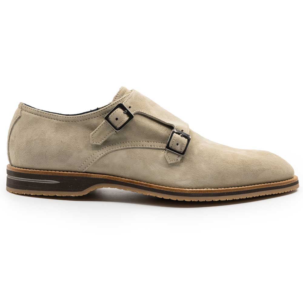 TEEK - 56-105-SND LEGERRA Sueded Goatskin Monkstrap, Sand SHOES TEEK ZI