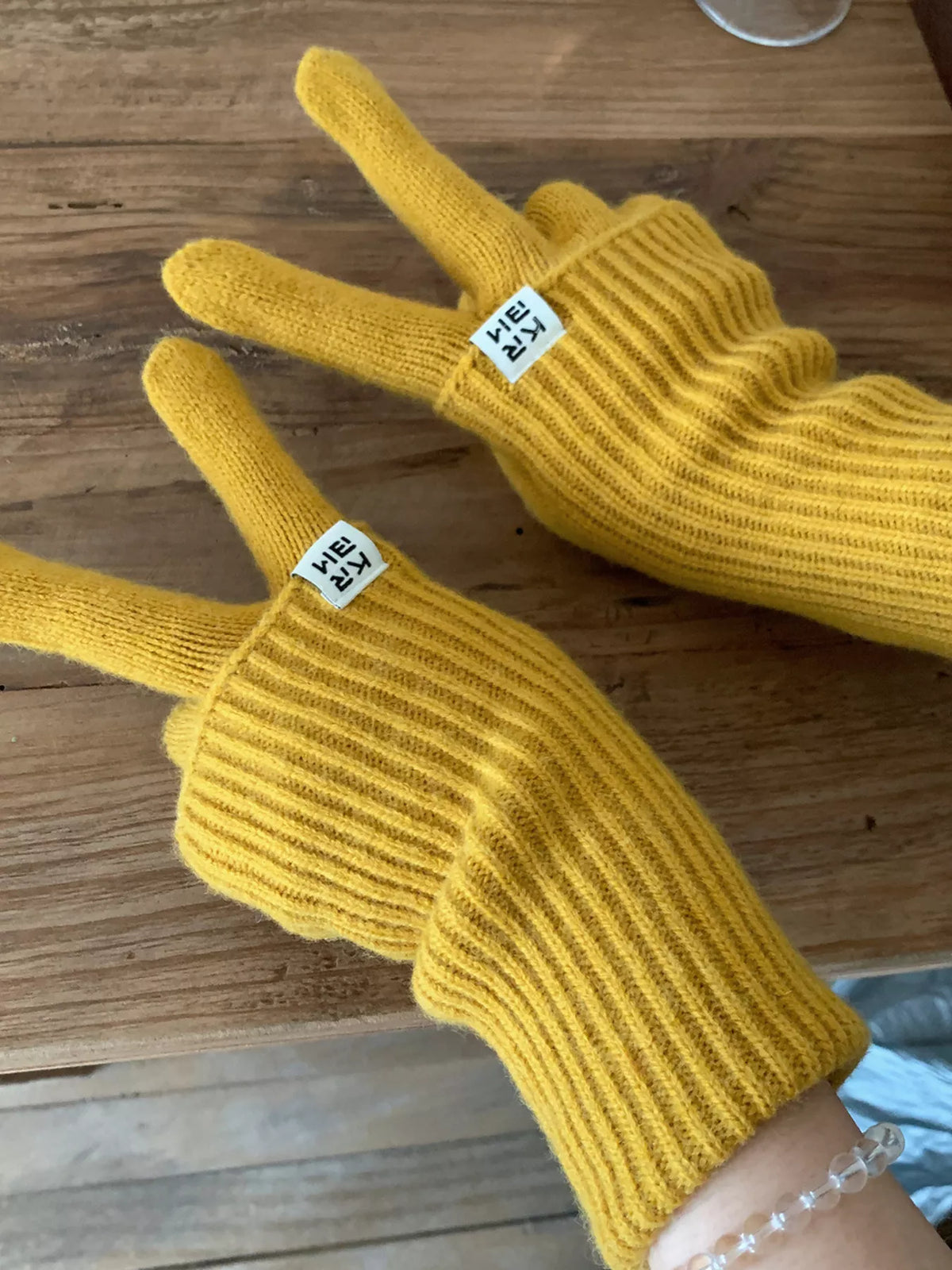 TEEK - Ribbed Knit Winter Gloves GLOVES TEEK Trend