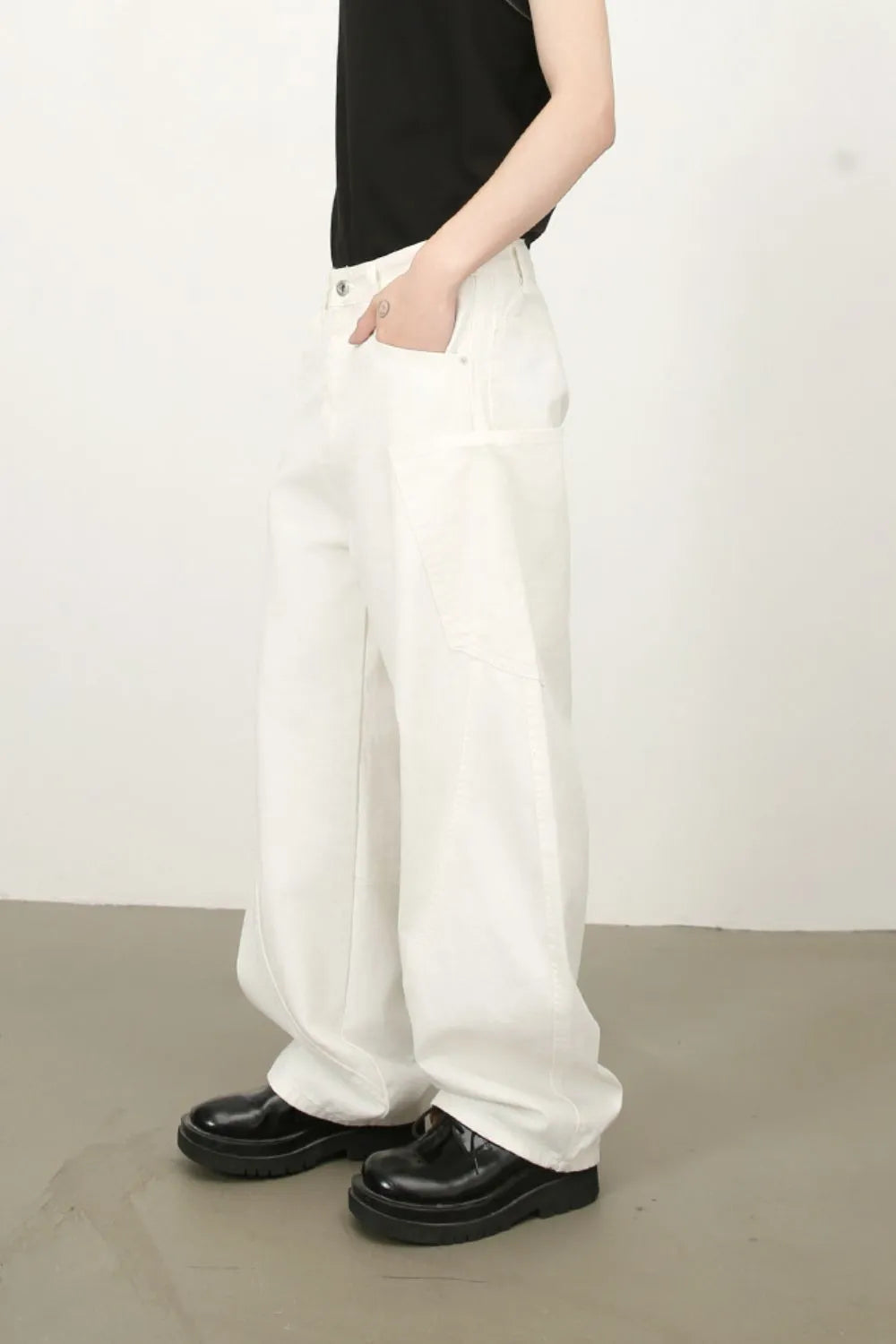 TEEK - Mens Mid Rise Wide Leg Jeans JEANS TEEK Trend