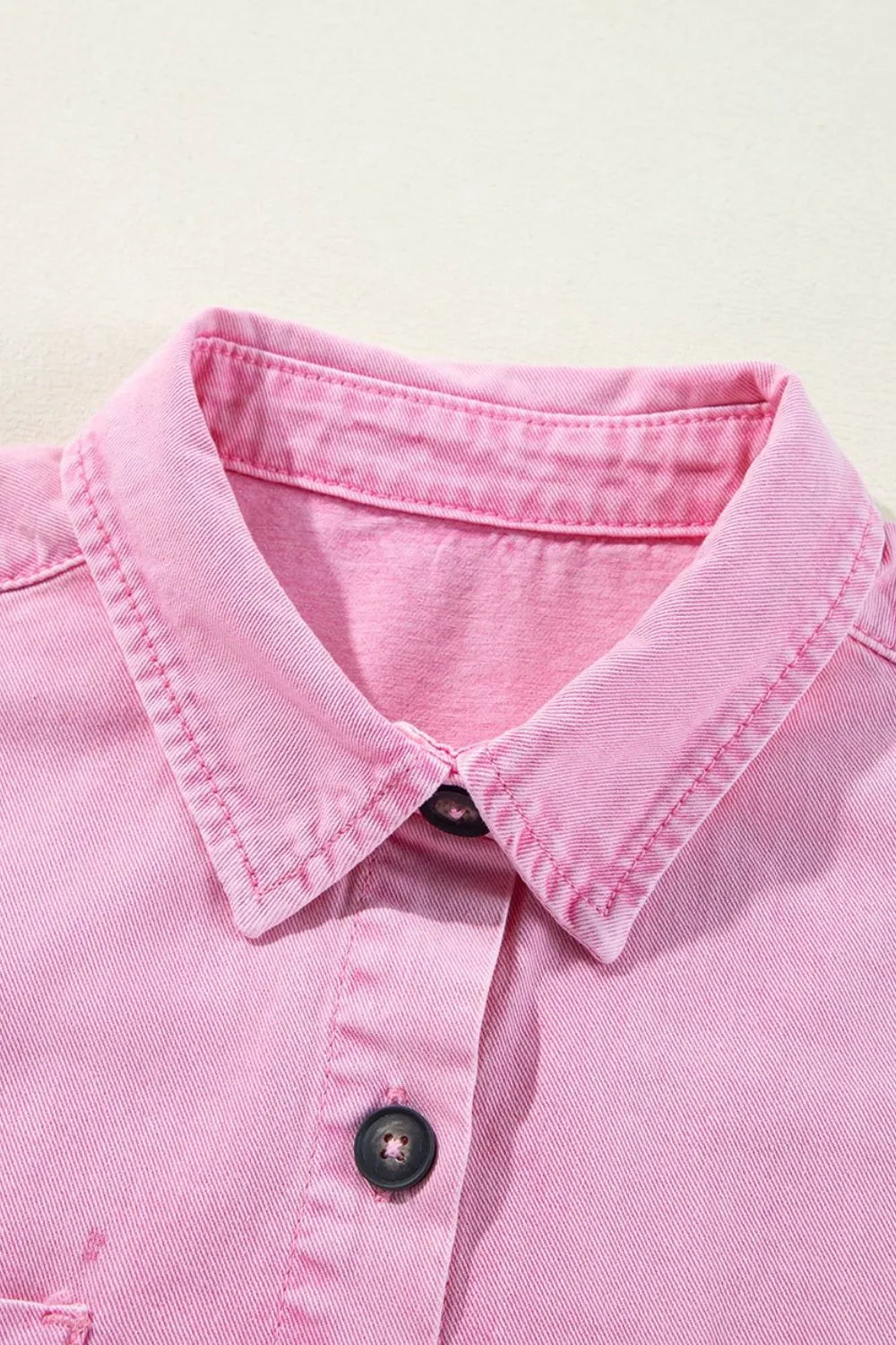 TEEK - Button Down Short Sleeve Denim Dress DRESS TEEK Trend