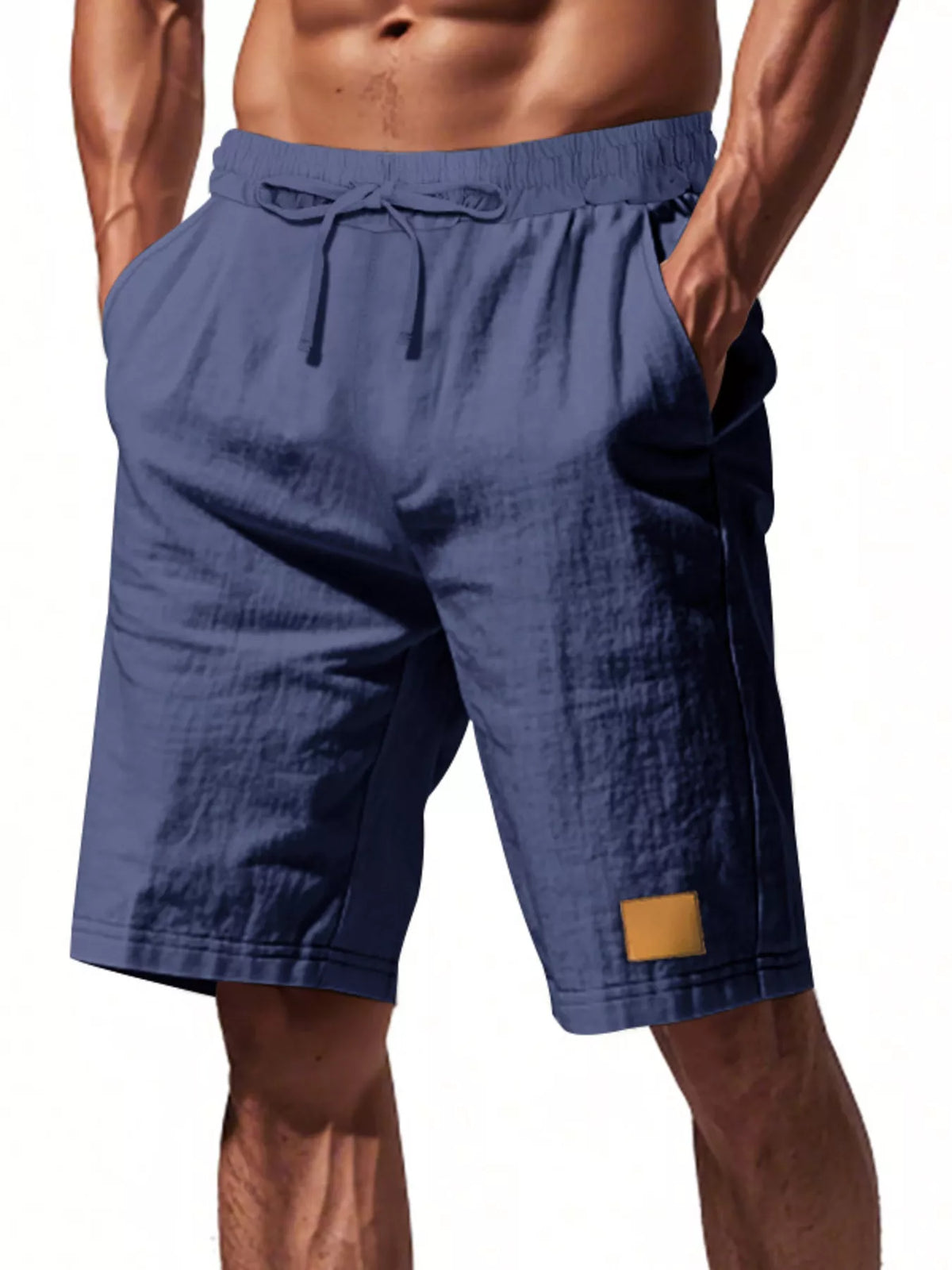 Men's Full Size Casual Drawstring Shorts Plus Size Trendsi