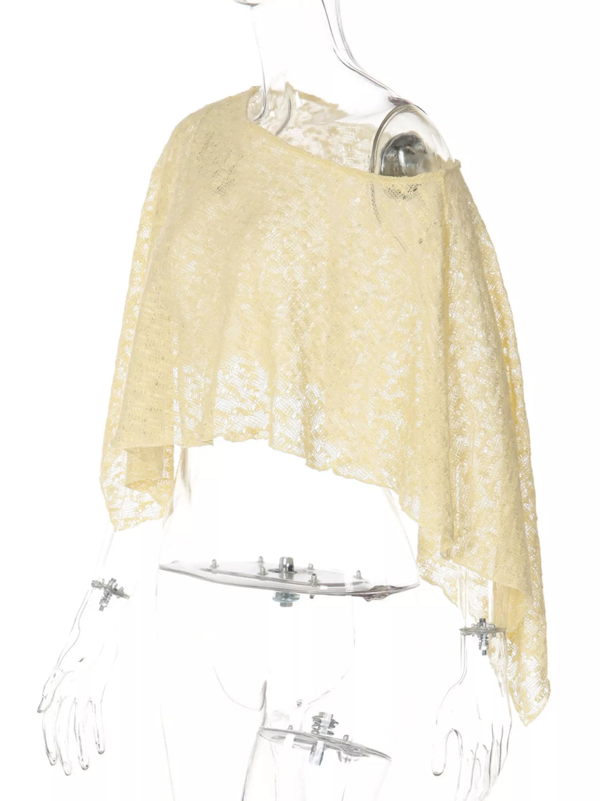 One Shoulder Long Sleeve Cover Up Trendsi
