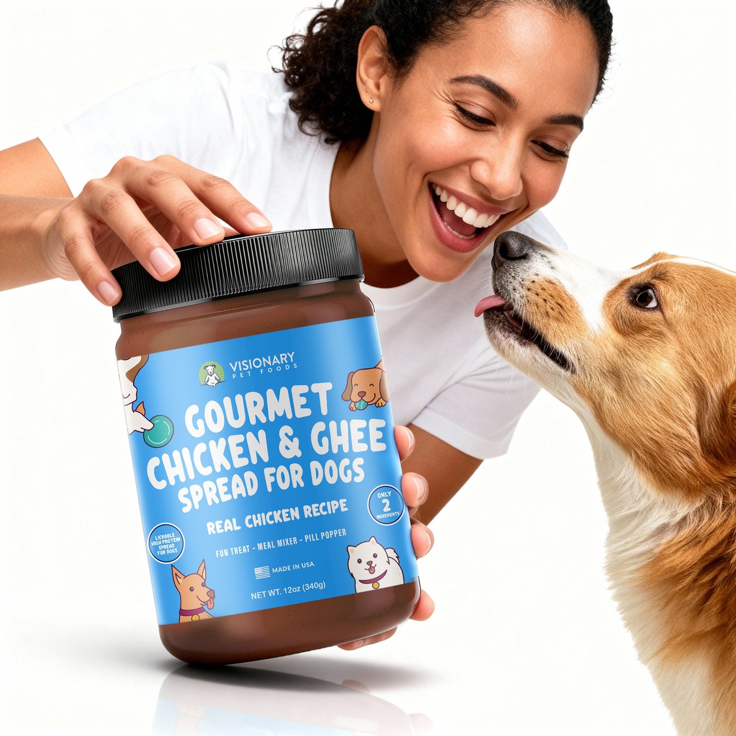 TEEK - Chicken & Ghee Dog Meat Spread – High-Protein, Low-Carb Keto Treat | 12oz Jar PET SUPPLIES TEEK VPF
