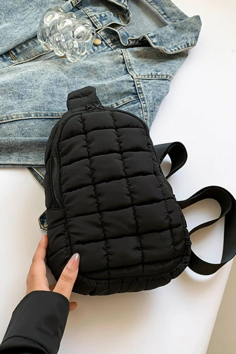 Quilted Nylon Crossbody Bag TEEK Trend