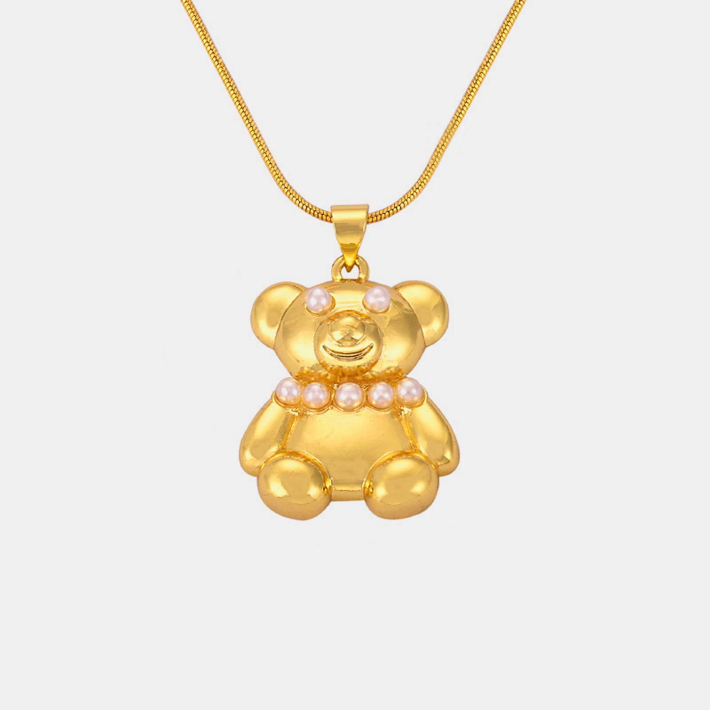 TEEK - Titanium Steel Gold-Plated Bear Pendant Necklace JEWELRY TEEK Trend Style D  