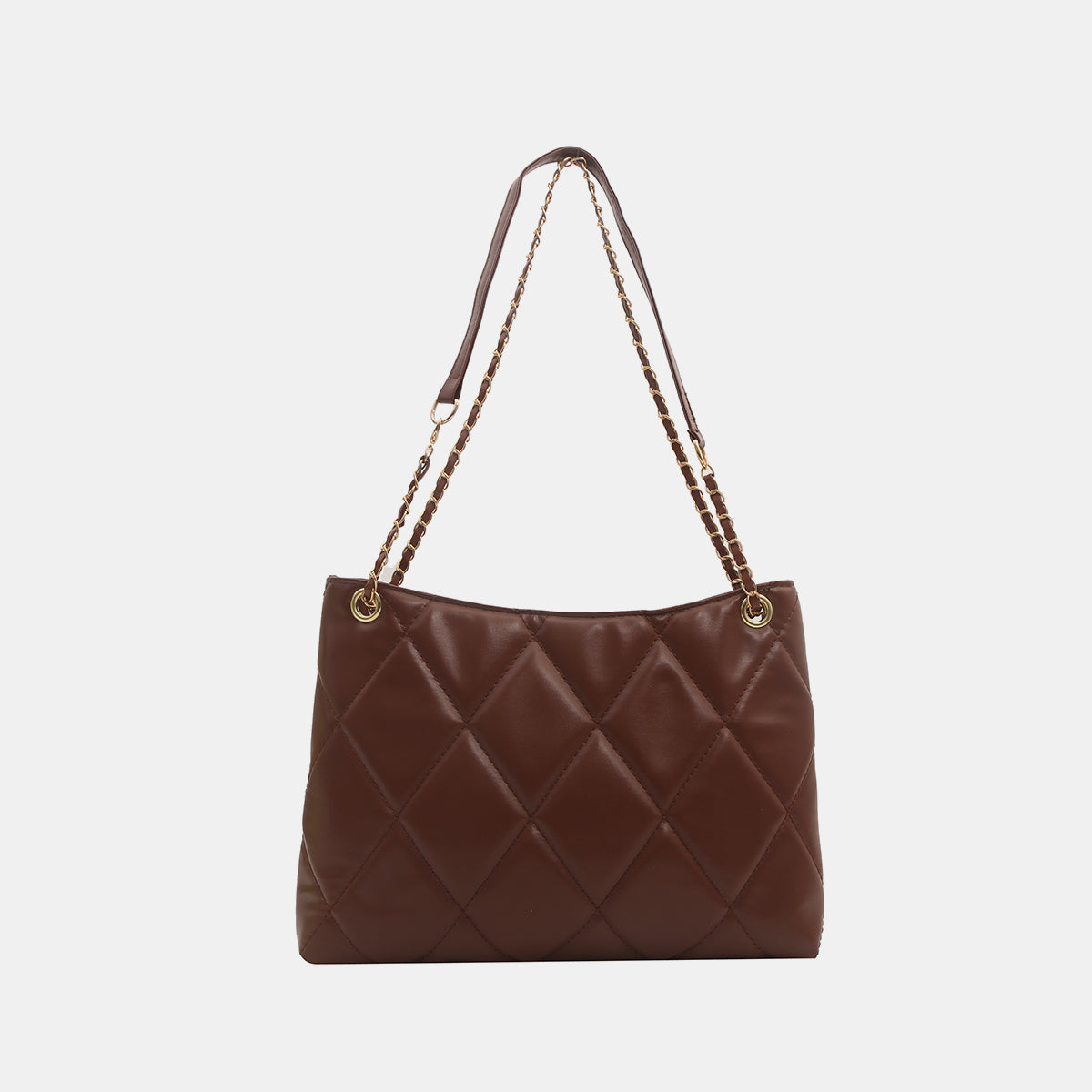 TEEK - Diamond Deep Medium Handbag BAG TEEK Trend Dark Brown  