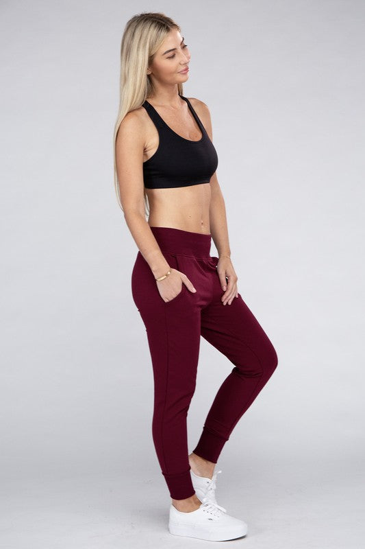 TEEK - Comfy Stretch Lounge Sweat Pants PANTS TEEK FG Burgundy S 