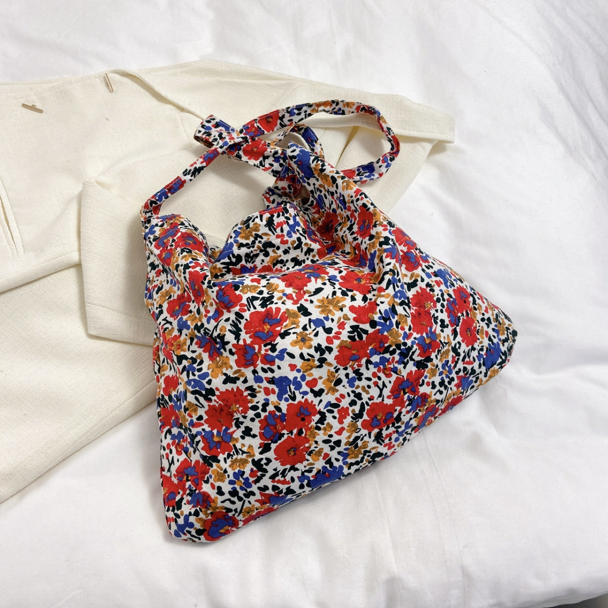 TEEK - Floral Medium Shoulder Bag BAG TEEK Trend Scarlet  