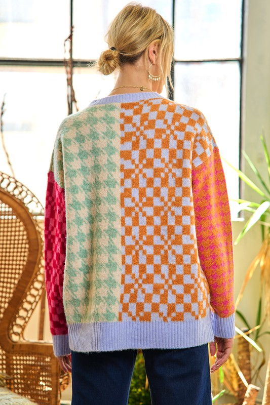 TEEK - Patchwork Oversized Color Sweater SWEATER TEEK FG   
