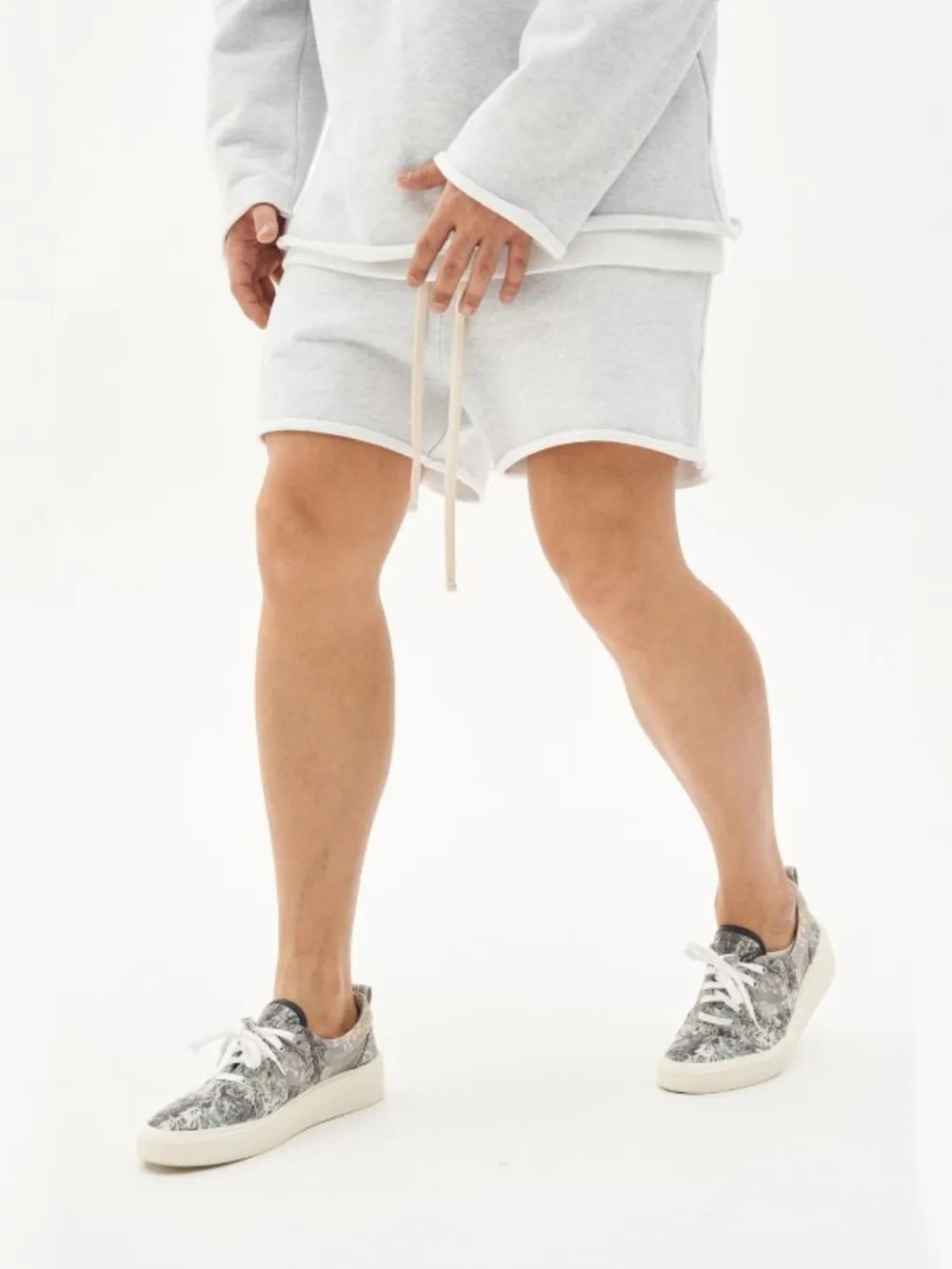 TEEK - Mens Plus Size Drawstring Shorts SHORTS TEEK Trend White M