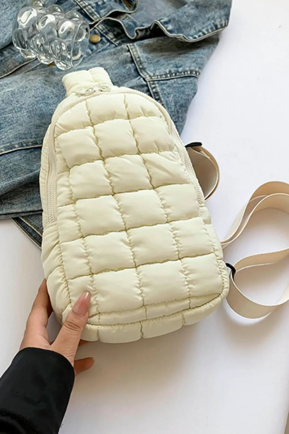 Quilted Nylon Crossbody Bag TEEK Trend