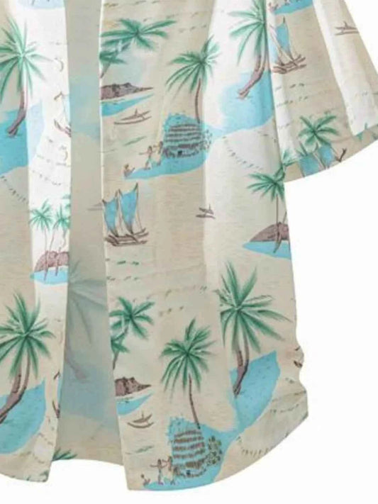 TEEK - Mens Tropical Print Short Sleeve Shirt TOPS TEEK Trend