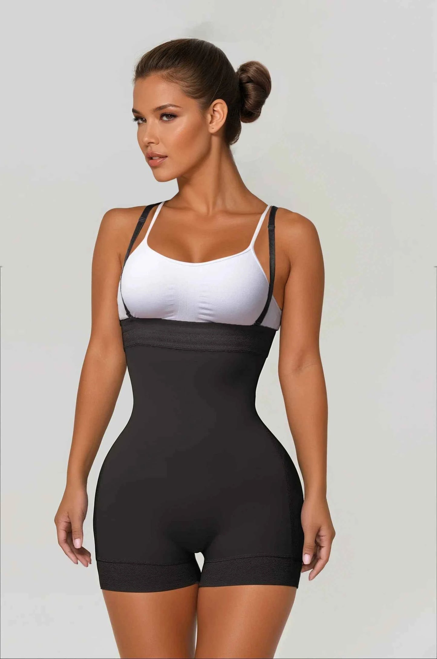 Open-Bust Strapless Short Body Shapewear
