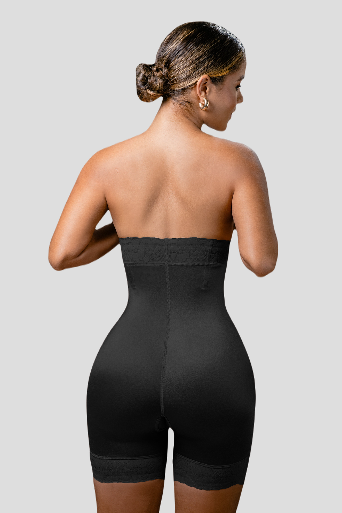 TEEK - Underbust High Waist Lace Trim Shapewear Slip Shorts LINGERIE TEEK VS