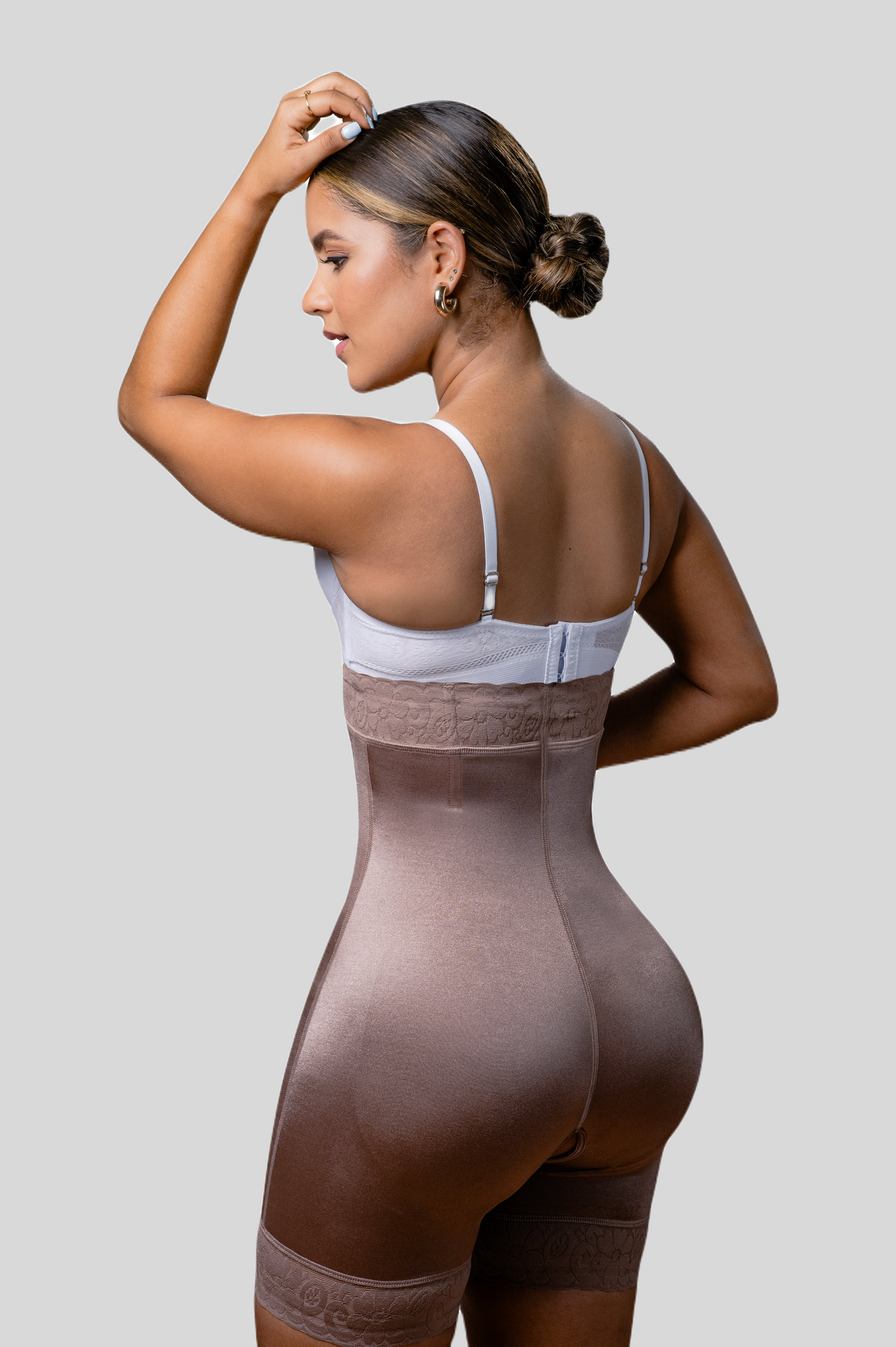 TEEK - Underbust High Waist Lace Trim Shapewear Slip Shorts LINGERIE TEEK VS