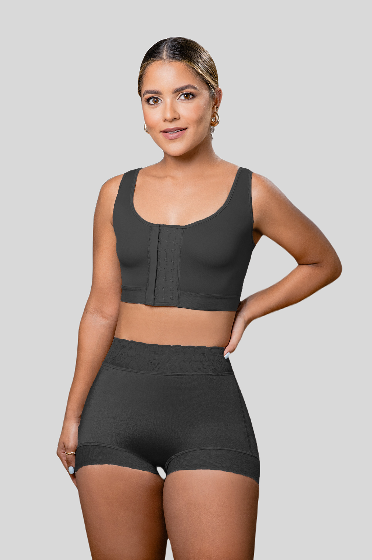 TEEK - Lace Trim Shapewear Boyshort UNDERWEAR TEEK VS