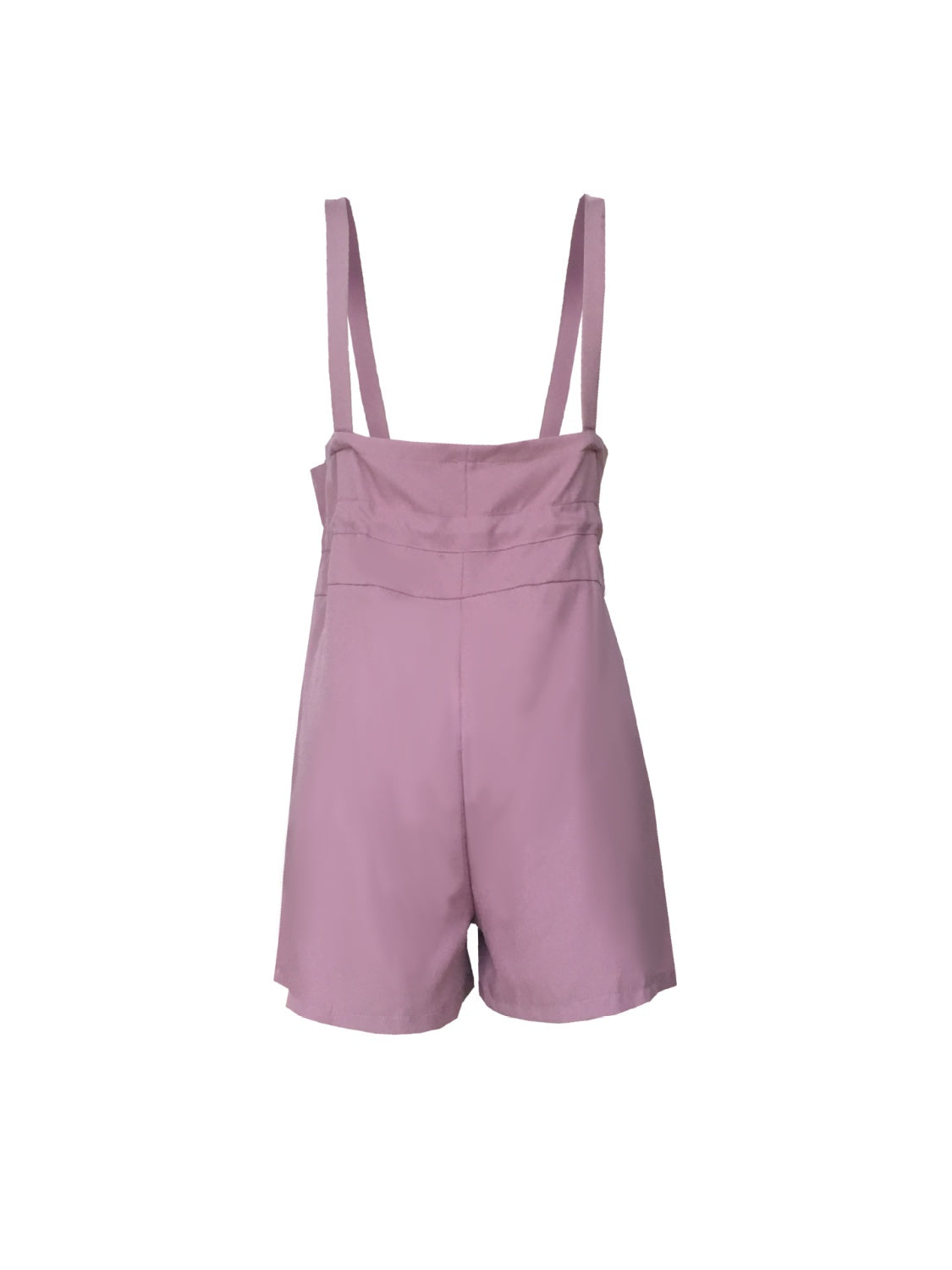 TEEK - Drawstring Pocketed Wide Strap Overalls with Pockets Romper TEEK Trend   