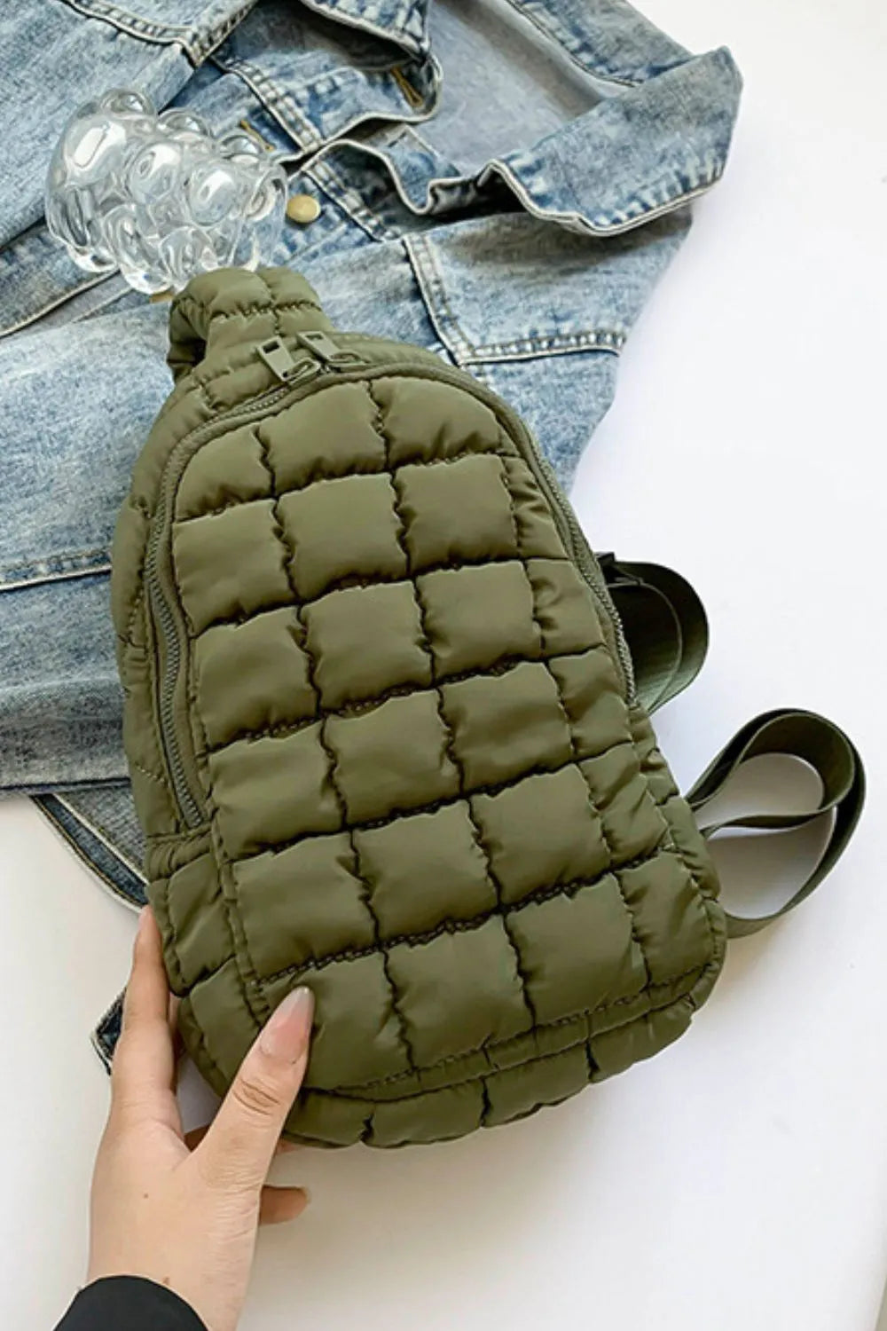 Quilted Nylon Crossbody Bag TEEK Trend