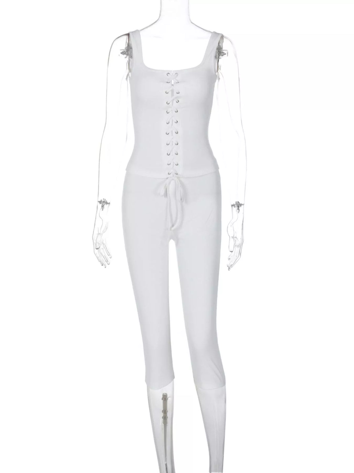 TEEK - Lace-Up Tank and Capris Set SET TEEK Trend