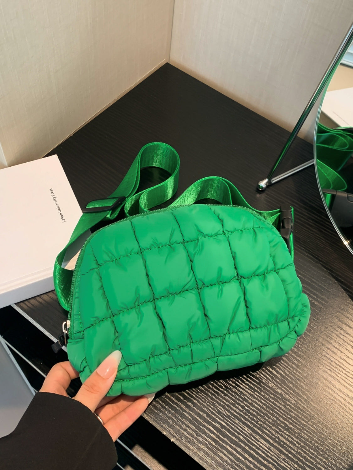 TEEK - Bubble Texture Adjustable Strap Crossbody Bag BAG TEEK Trend Green