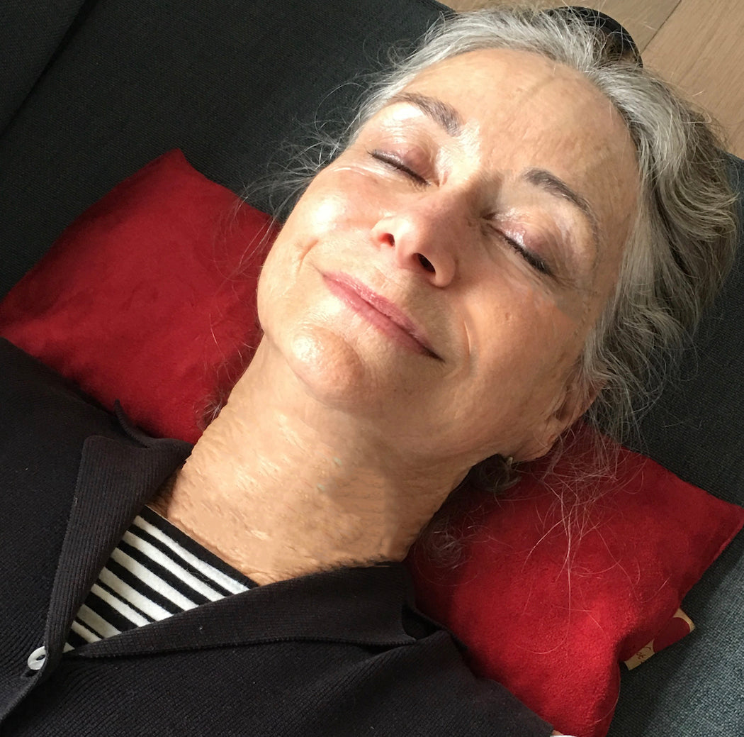 TEEK - Hot Cherry Cervical Neck Pillow Plush Red Ultra-Suede PILLOW TEEK HCP