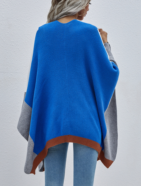 TEEK - Colorblock Knitted Cardigan Shawl SWEATER TEEK W   