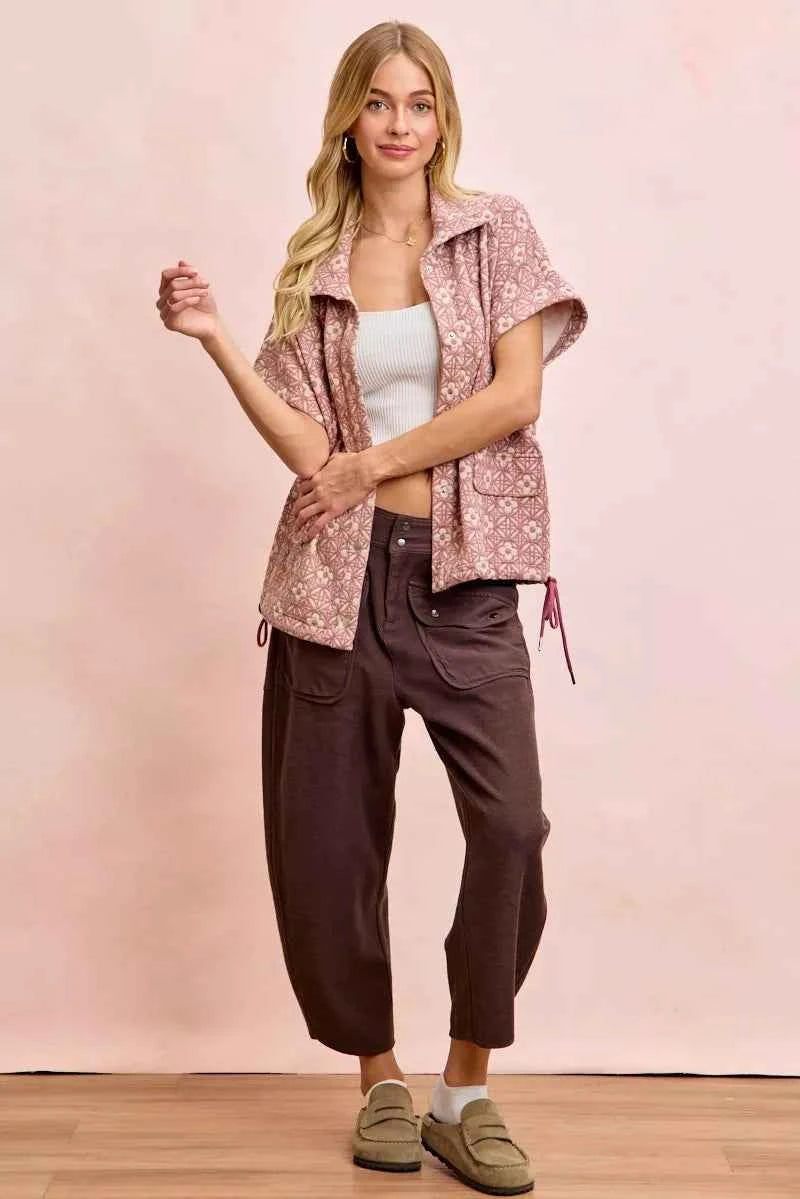 TEEK - Washed Terry Pants with Pockets PANTS TEEK Trend