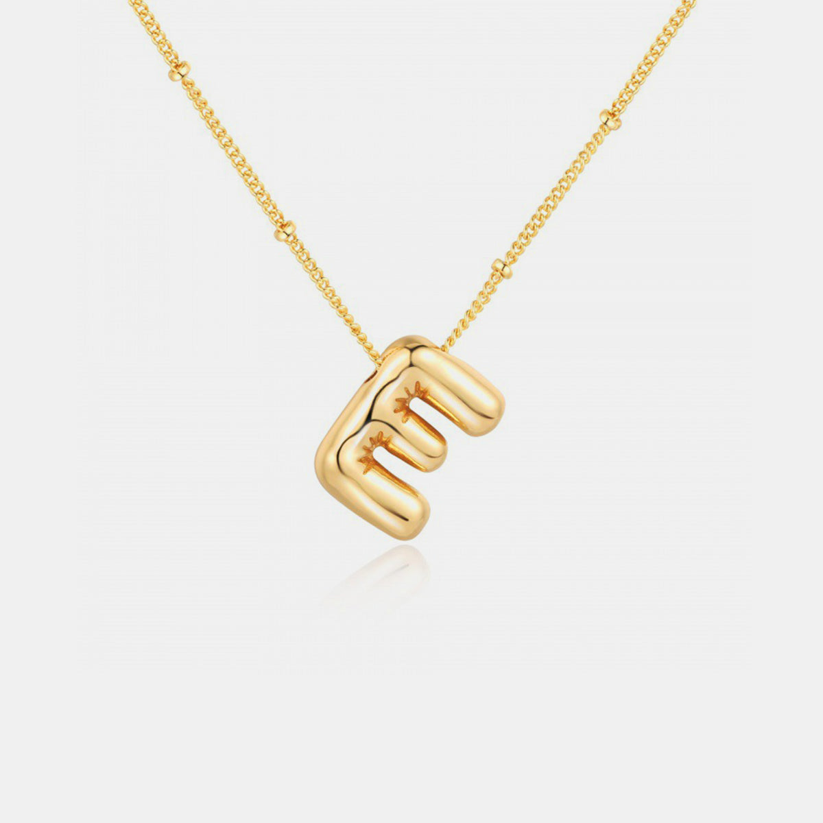 TEEK - A-J Gold-Plated Letter Necklace JEWELRY TEEK Trend Style E  
