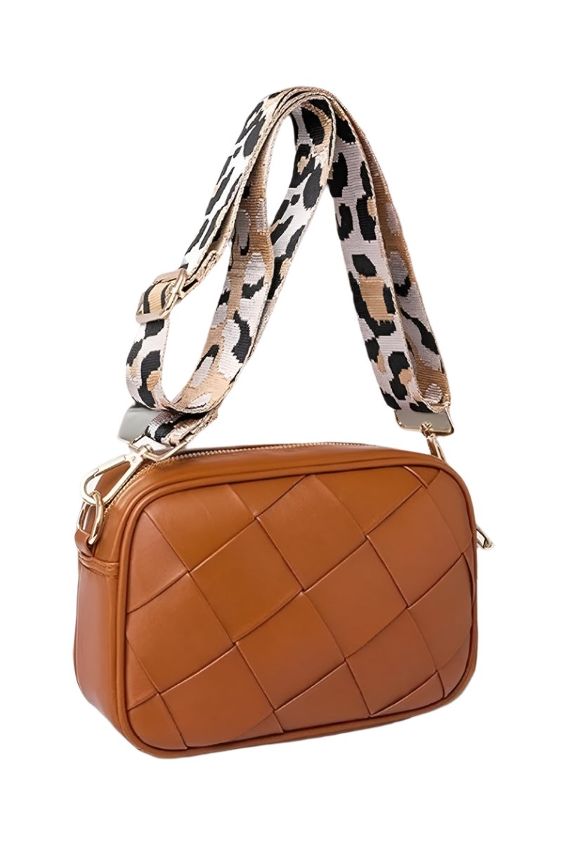 TEEK - Cassette Woven Crossbody Bag BAG TEEK Trend Caramel