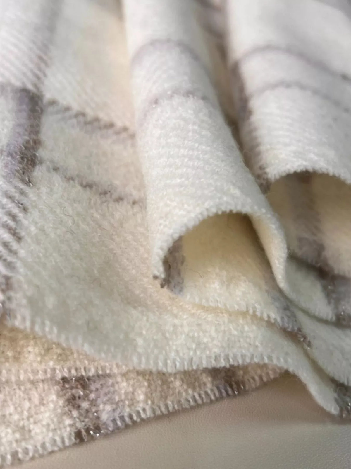 TEEK - 100% Wool Raw Hem Plaid Scarf SCARF TEEK Trend