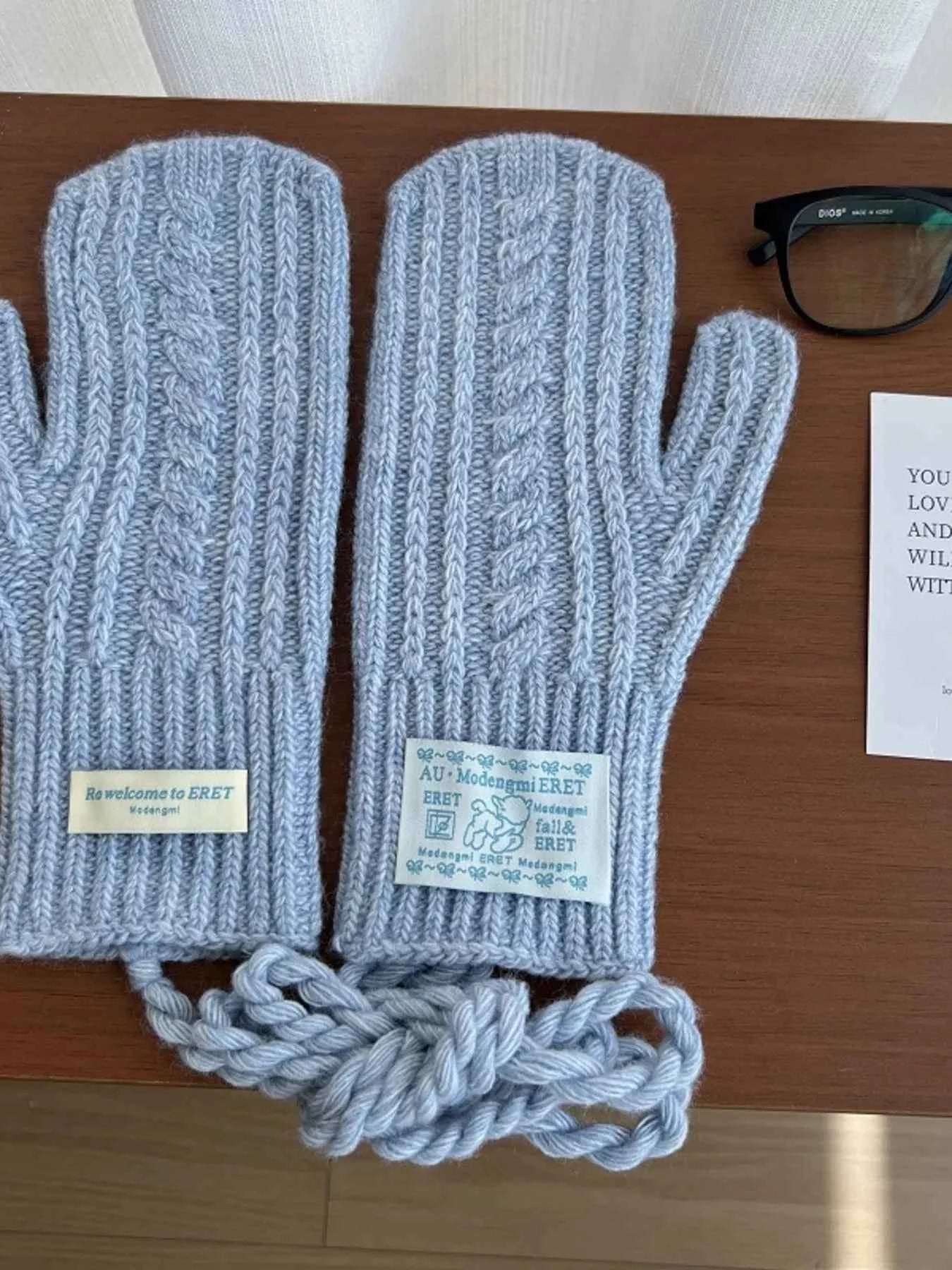 TEEK - Cable Knit Warm Mittens Gloves GLOVES TEEK Trend