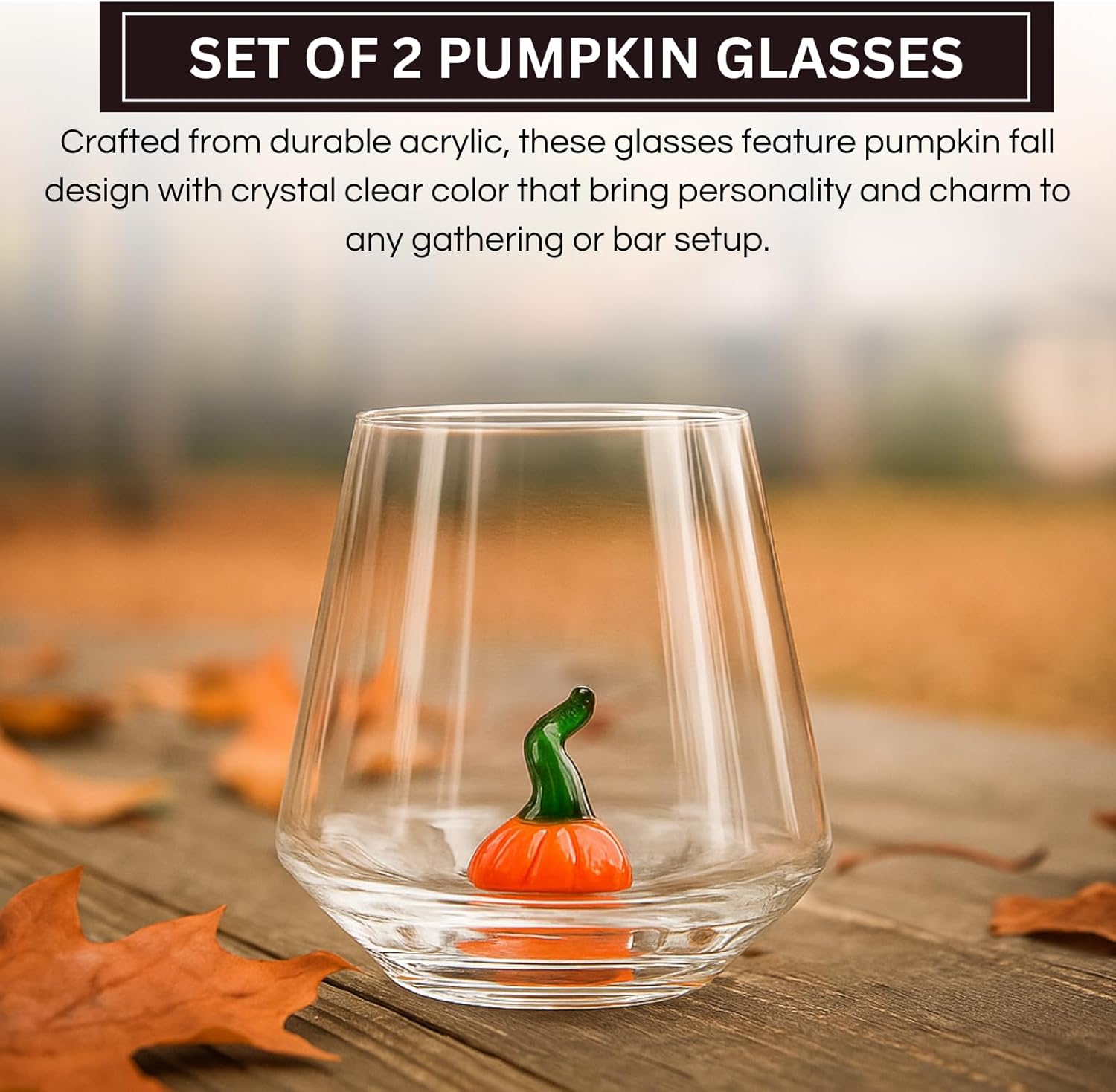TEEK - Pumpkin Glass Set HOME DECOR TEEK KS