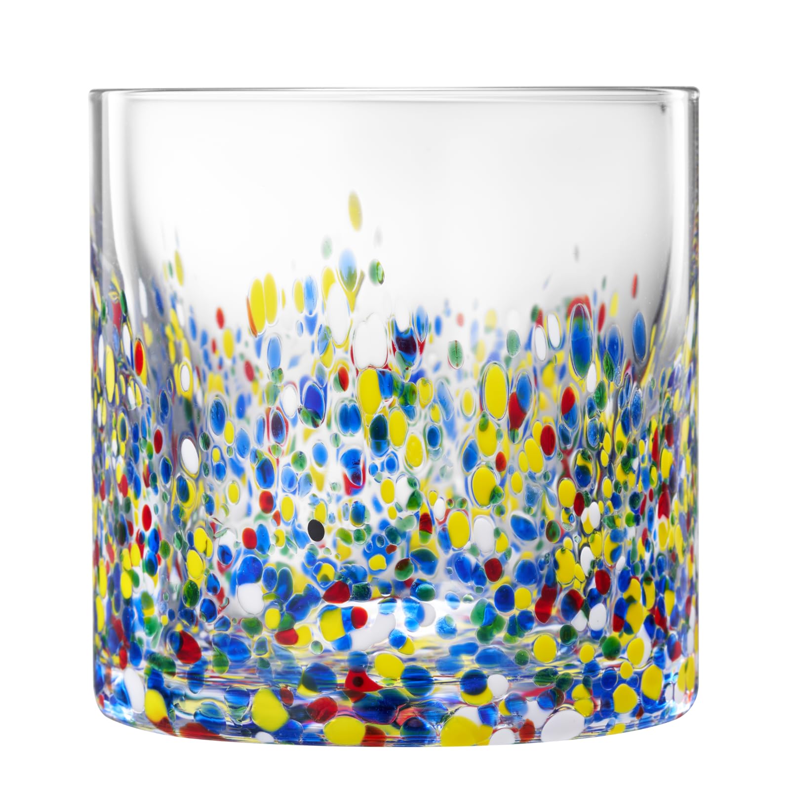 TEEK - The Wine Savant Mexican Glass Hand Blown Glassware - Confetti Rock HOME DECOR TEEK KS