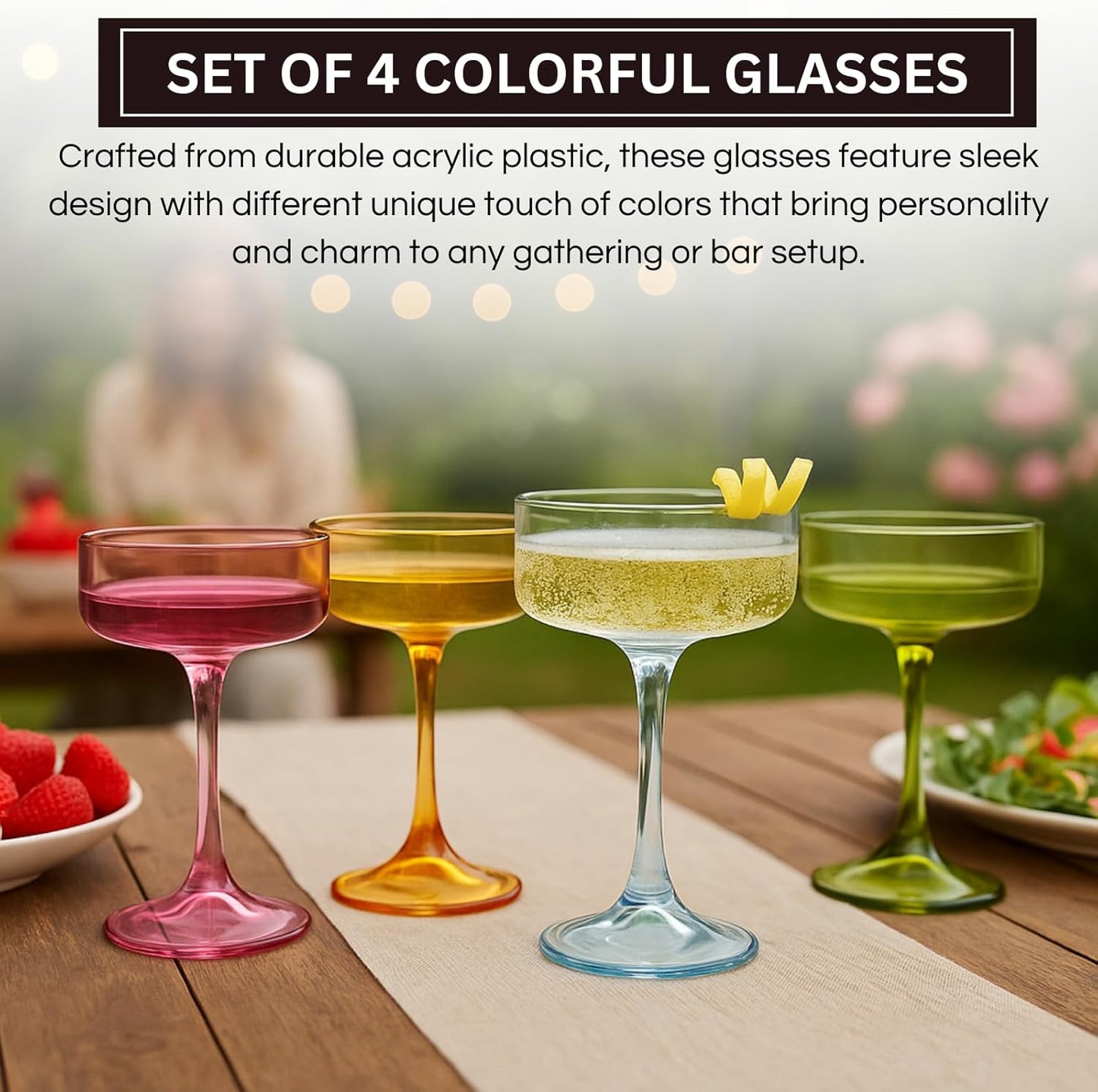 TEEK - Morgan Set Vibrant Stemware Set | Multicolor HOME DECOR TEEK KS