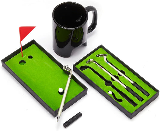 TEEK - Golf Pen & Putter Mug Gift Set – Mini Golf Desk Game HOME DECOR TEEK KS