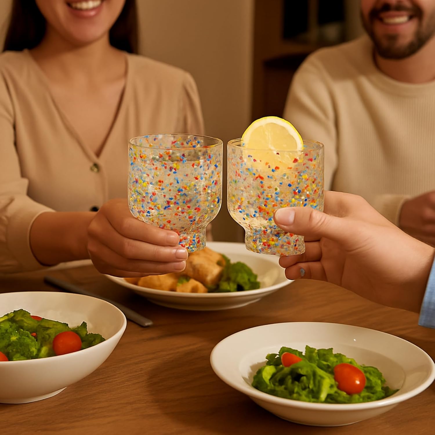 TEEK - Confetti Stemless Tumblers Set HOME DECOR TEEK KS