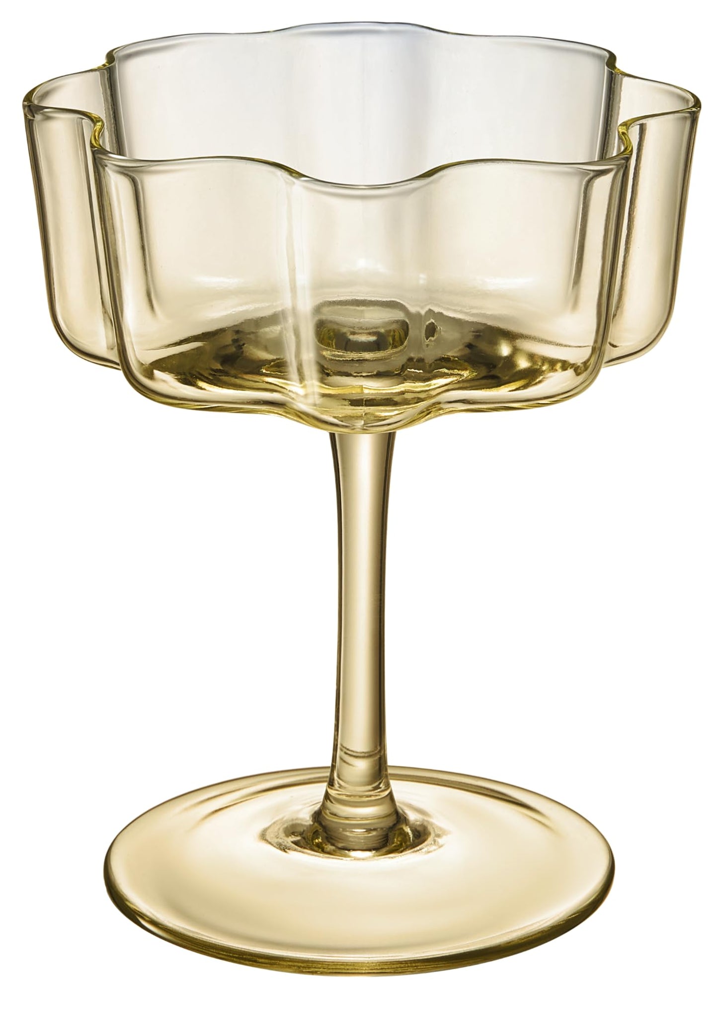 TEEK - Flower Wave Coupe Cocktail Colored Glasses Set | Fall/Holiday HOME DECOR TEEK KS