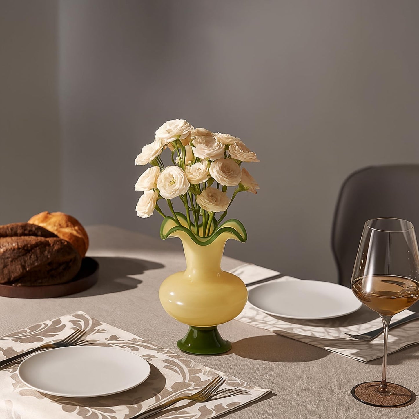 TEEK - Verdant Bloom Hand-Blown Glass Flower Vase Décor - 11" HOME DECOR TEEK KS