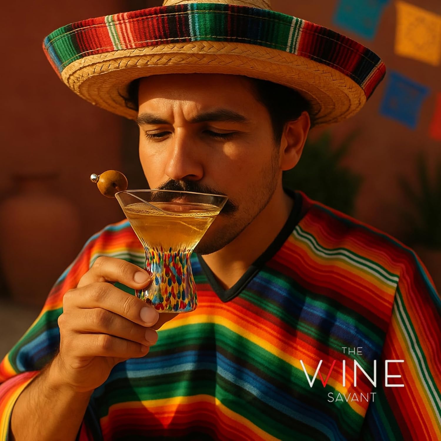 TEEK - Stemless Martini Hand Blown Mexican Confetti Drinkware Set | Clear HOME DECOR TEEK KS