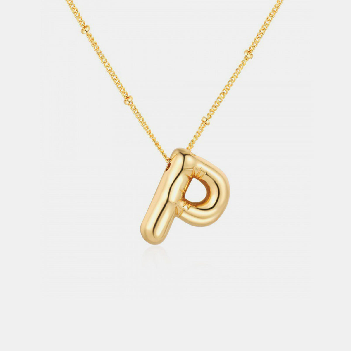 TEEK - K-S Gold-Plated Letter Pendant Necklace JEWELRY TEEK Trend Style P  