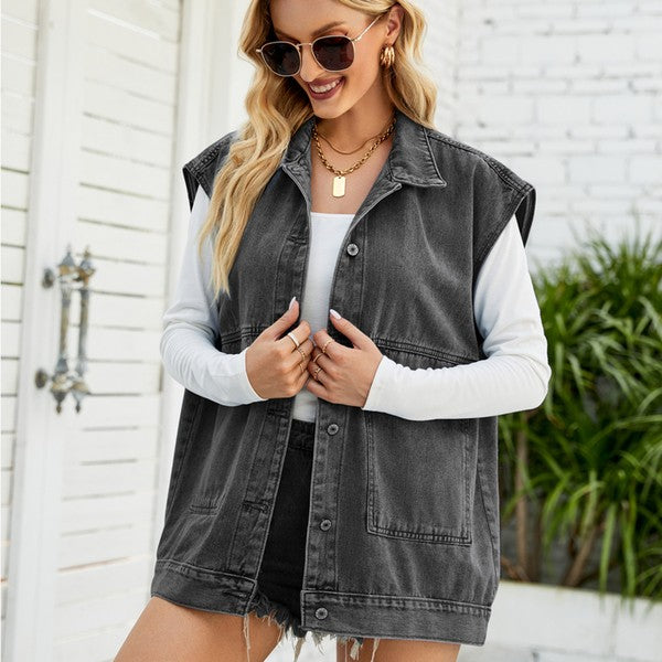 TEEK - Denim Jacket Vest VEST TEEK FG