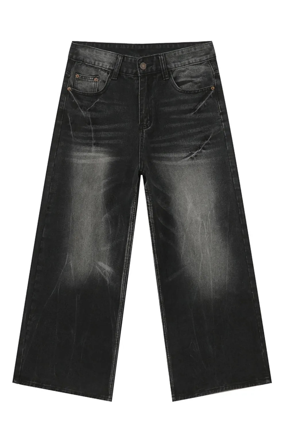 TEEK - Mens Cat's Whisker Dark Wide Leg Jeans JEANS TEEK Trend