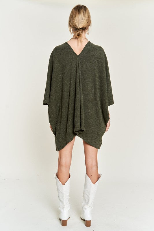 TEEK - V-NECK PONCHO TOP TOPS TEEK FG   