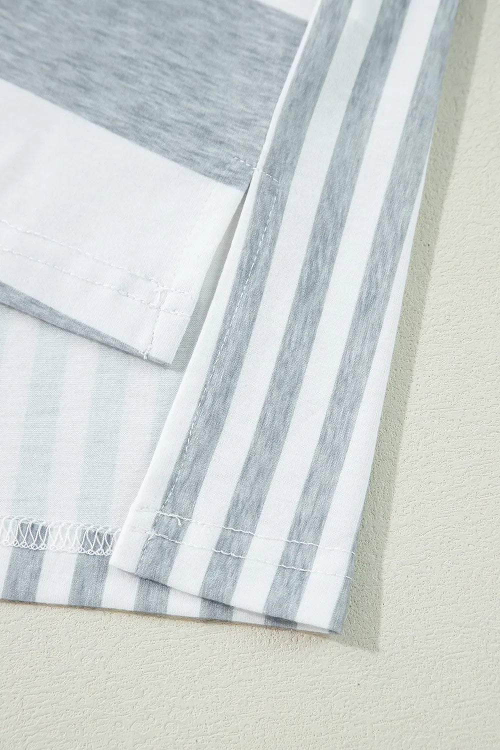 TEEK - Stripe Mixed Short Sleeve Shift Tee Dress DRESS TEEK Trend