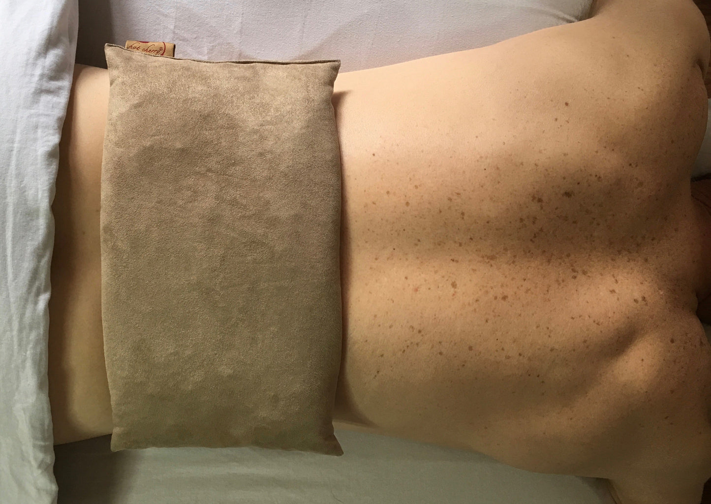 TEEK - Large Rectangle Cherry Stone Pillow in Tan Ultra-Suede PILLOW TEEK HCP