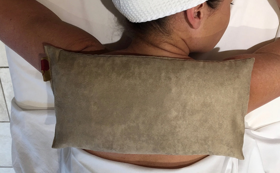 TEEK - Large Rectangle Cherry Stone Pillow in Tan Ultra-Suede PILLOW TEEK HCP