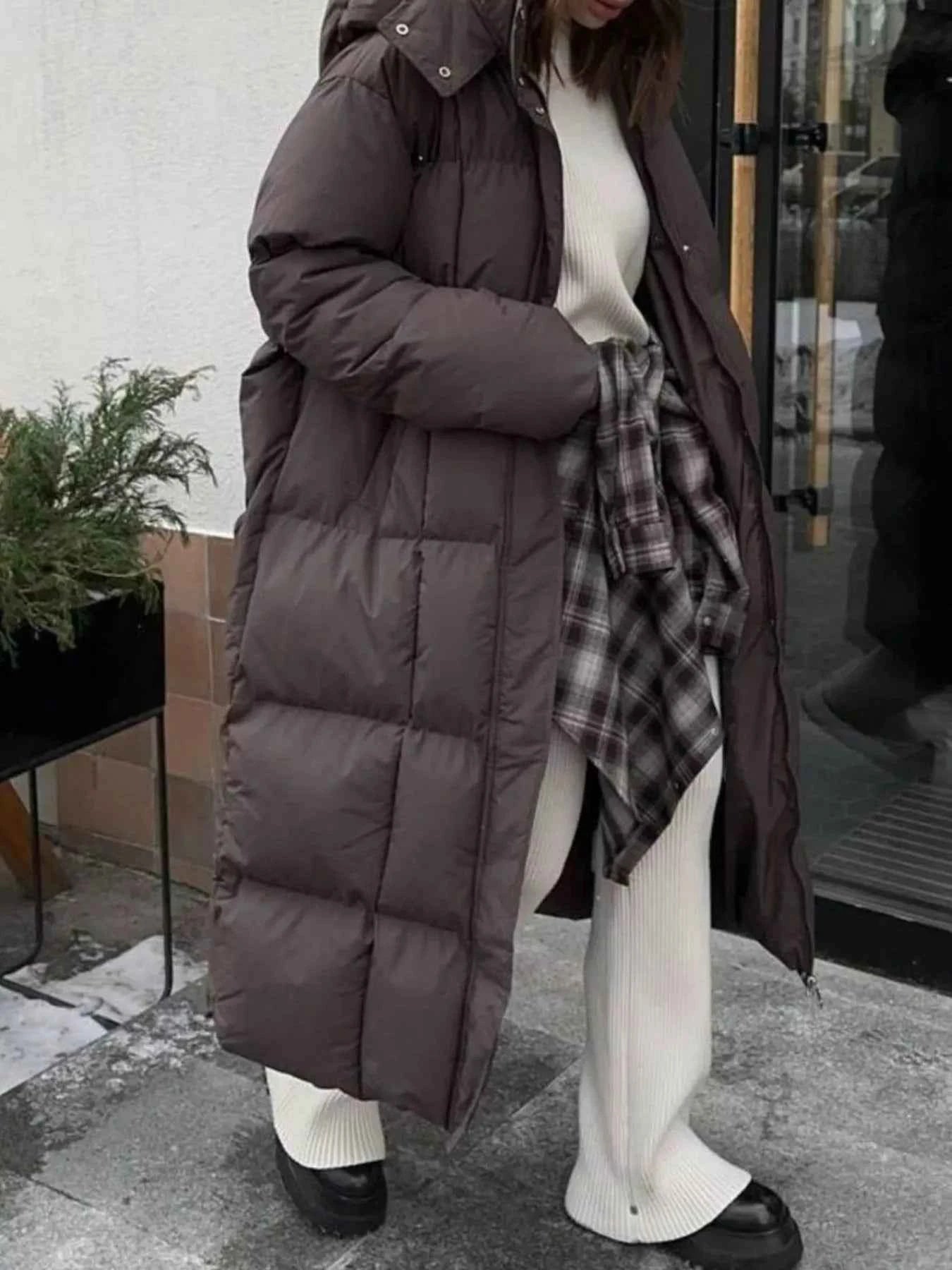 TEEK - Longline Padded Winter Belted Coat COAT TEEK Trend