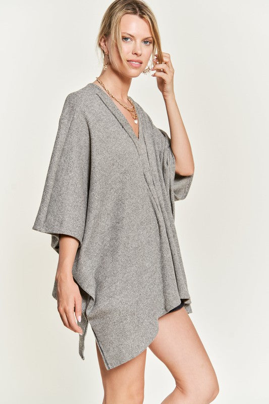 TEEK - V-NECK PONCHO TOP TOPS TEEK FG   