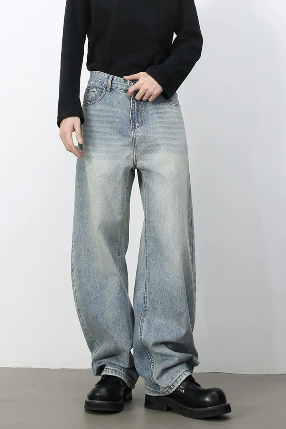TEEK - Mens Wide Leg Jeans JEANS TEEK Trend