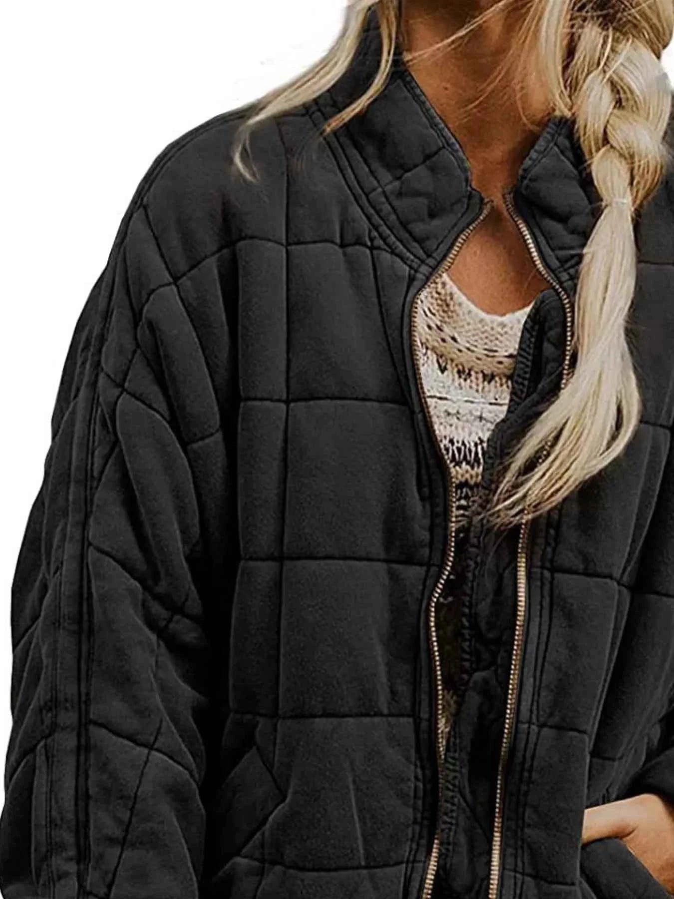 TEEK - Quilted Zip Up Outerwear JACKET TEEK Trend